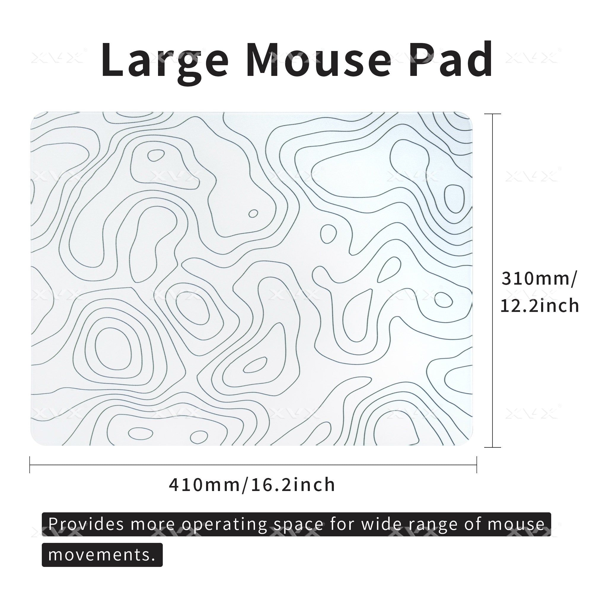 XVX Microcrystalline Mouse Pad Tempered Glass Photovoltaic New Upgrade FPS Electronic Sports Game Office